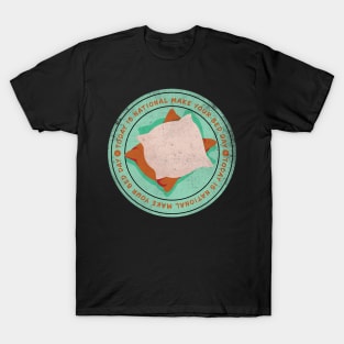 Today is National Make Your Bed Day Badge T-Shirt